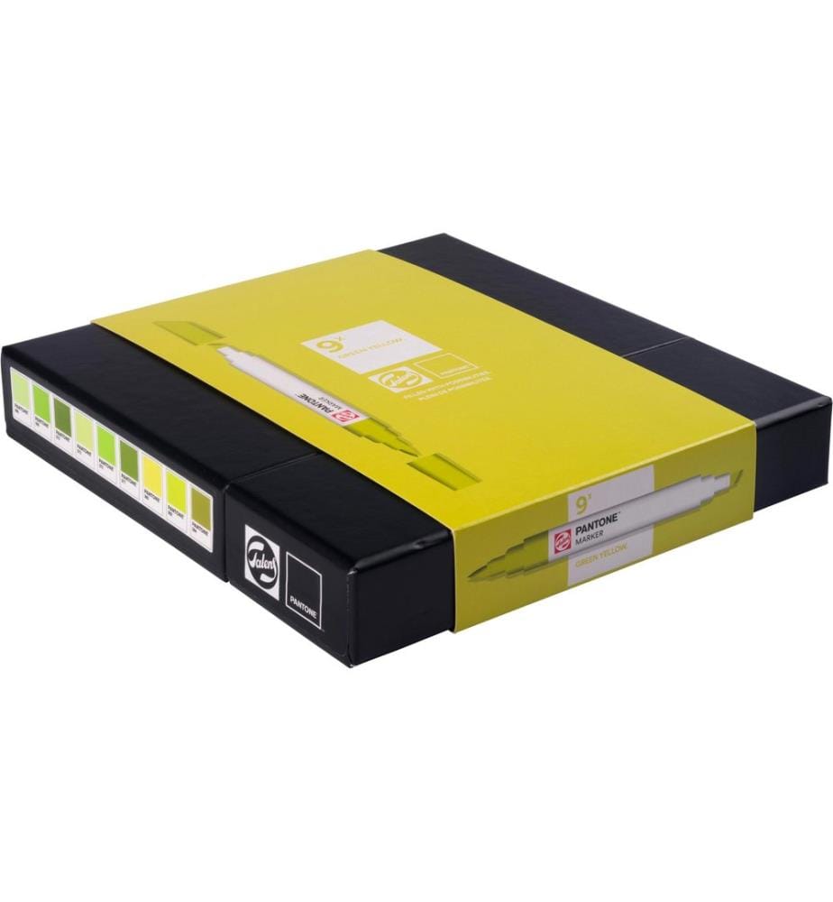 TALENS - Set de marqueurs Pantone 9x Jaune/Vert