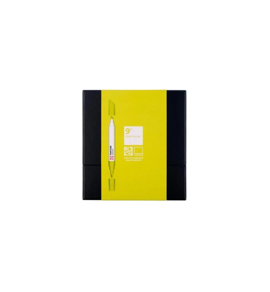 TALENS - Set de marqueurs Pantone 9x Jaune/Vert
