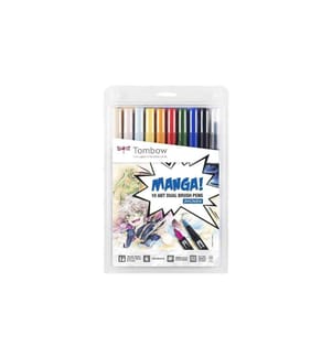 TOMBOW - Feutres de coloriage Manga Shonen 12 pièces, multicolore