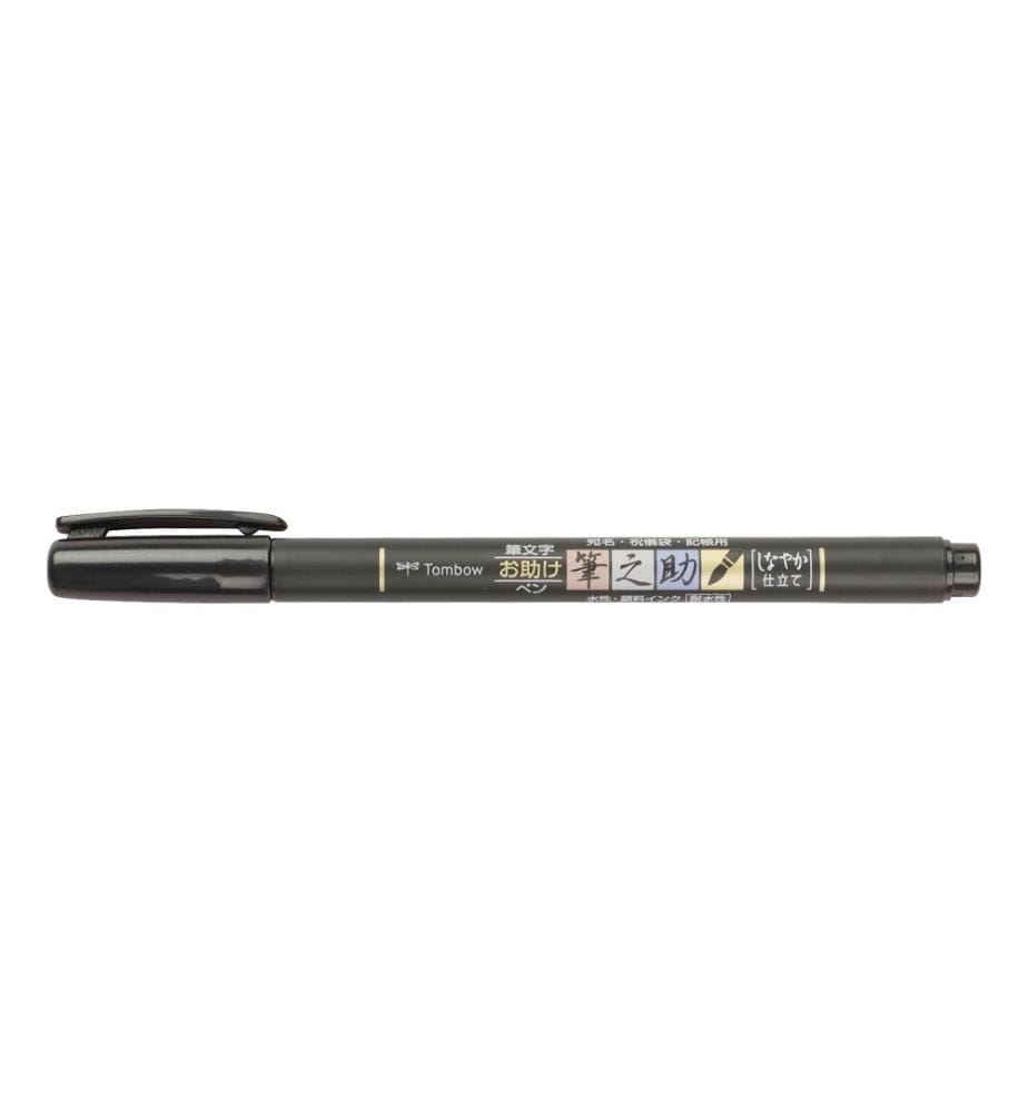 TOMBOW - Fineliner Fudenosuke WS-BS Soft fin (F), Noir