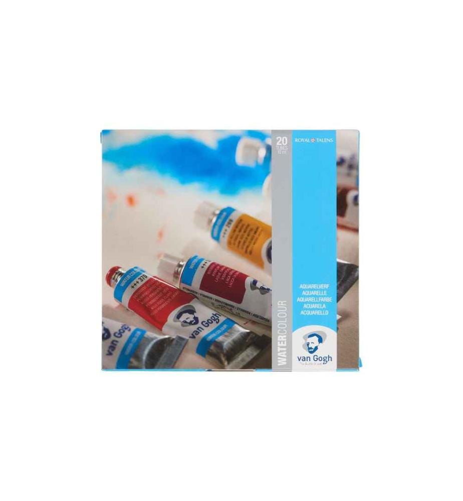 VAN GOGH - Peinture pour aquarelle Malkasten 20er-Set, Mehrfarbig
