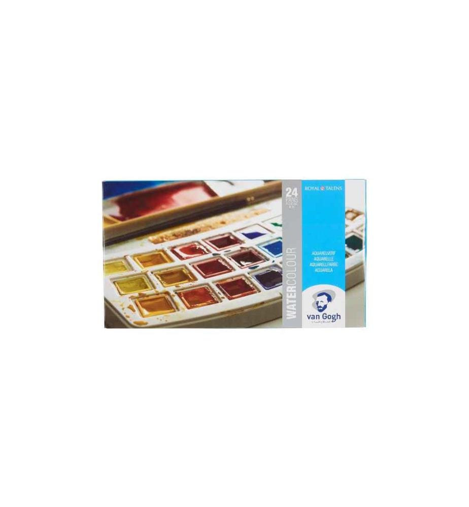 VAN GOGH - Aquarellfarbe Malkasten 24er-Set, Mehrfarbig
