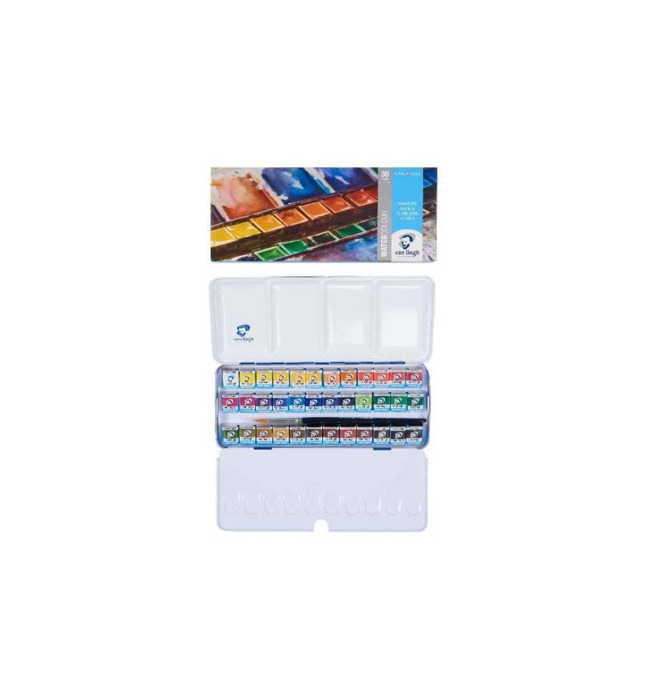 VAN GOGH - Aquarellfarbe Malkasten 36er-Set, Mehrfarbig