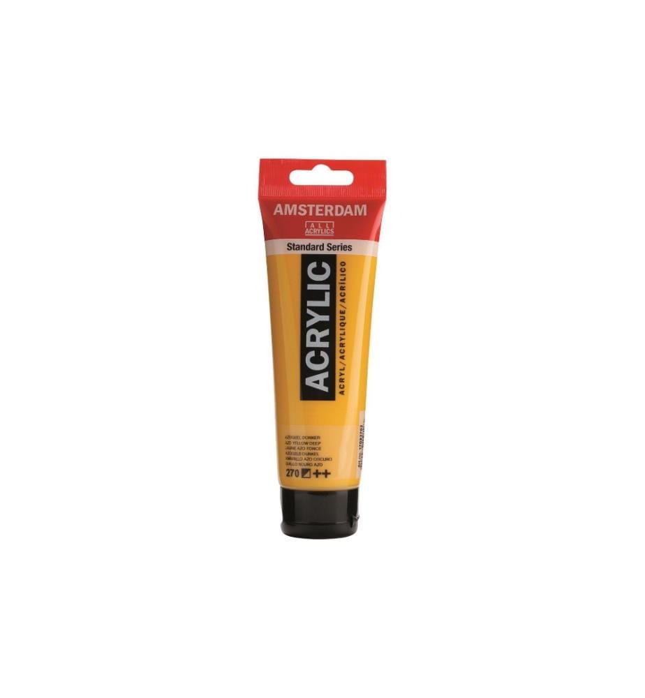 AMSTERDAM - Acrylfarbe Standard Series Azogelb D halbdeckend, 120 ml