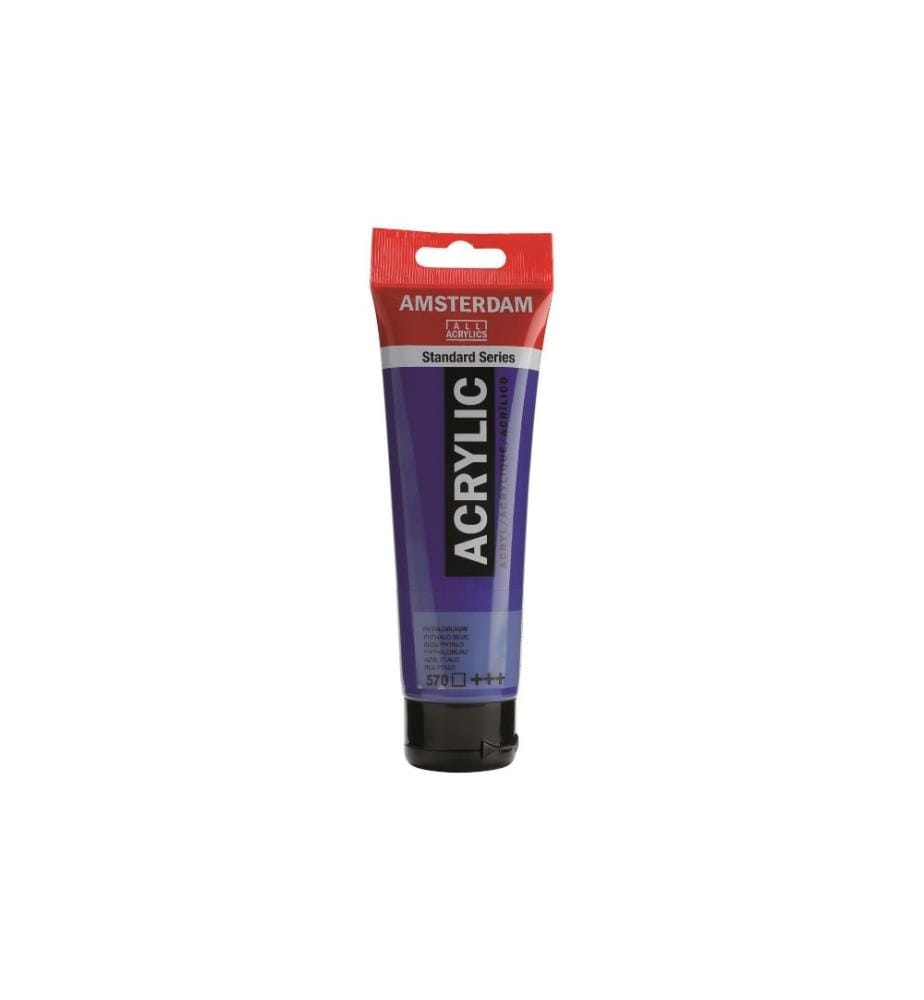 AMSTERDAM - Peinture acrylique Standard Series Phthaloblue Transparent, 120 ml