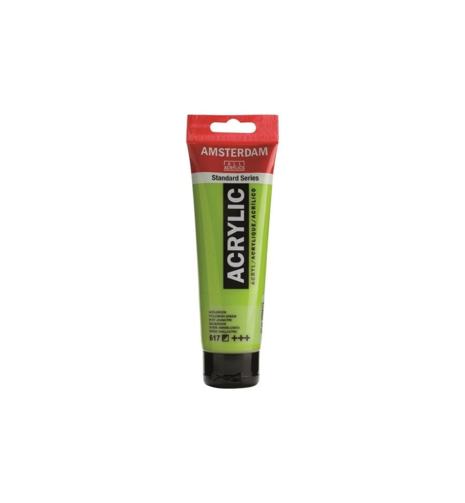 AMSTERDAM - Peinture acrylique Standard Series Jaune-vert Semi-couvrant, 120 ml
