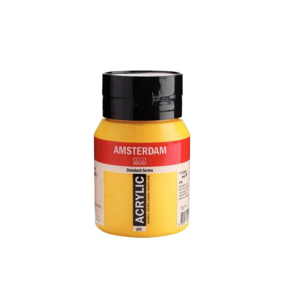 AMSTERDAM - Peinture acrylique Standard Series Azogelb M semi-couvrant, 500 ml
