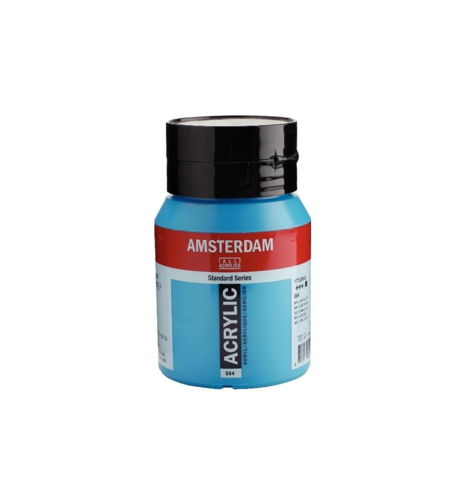 AMSTERDAM - Peinture acrylique Standard Series Bleu brillant opaque, 500 ml