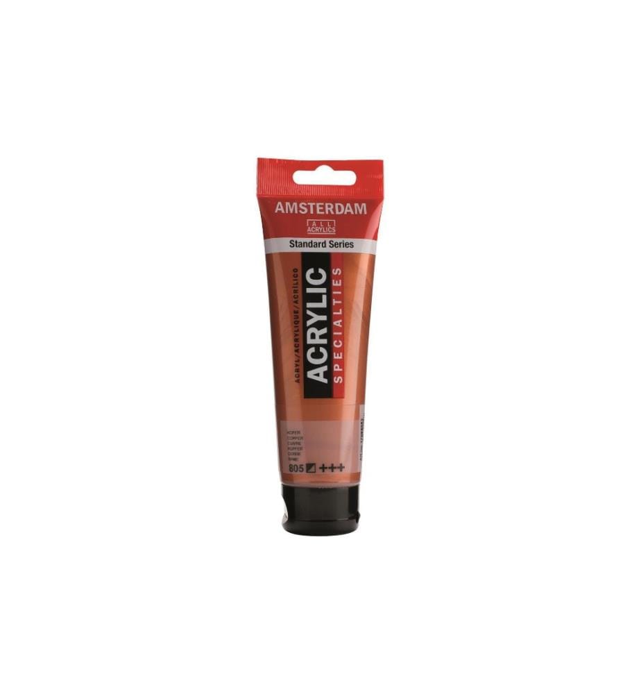 AMSTERDAM - Peinture acrylique Standard Series Cuivre Semi-couvrant, 120 ml