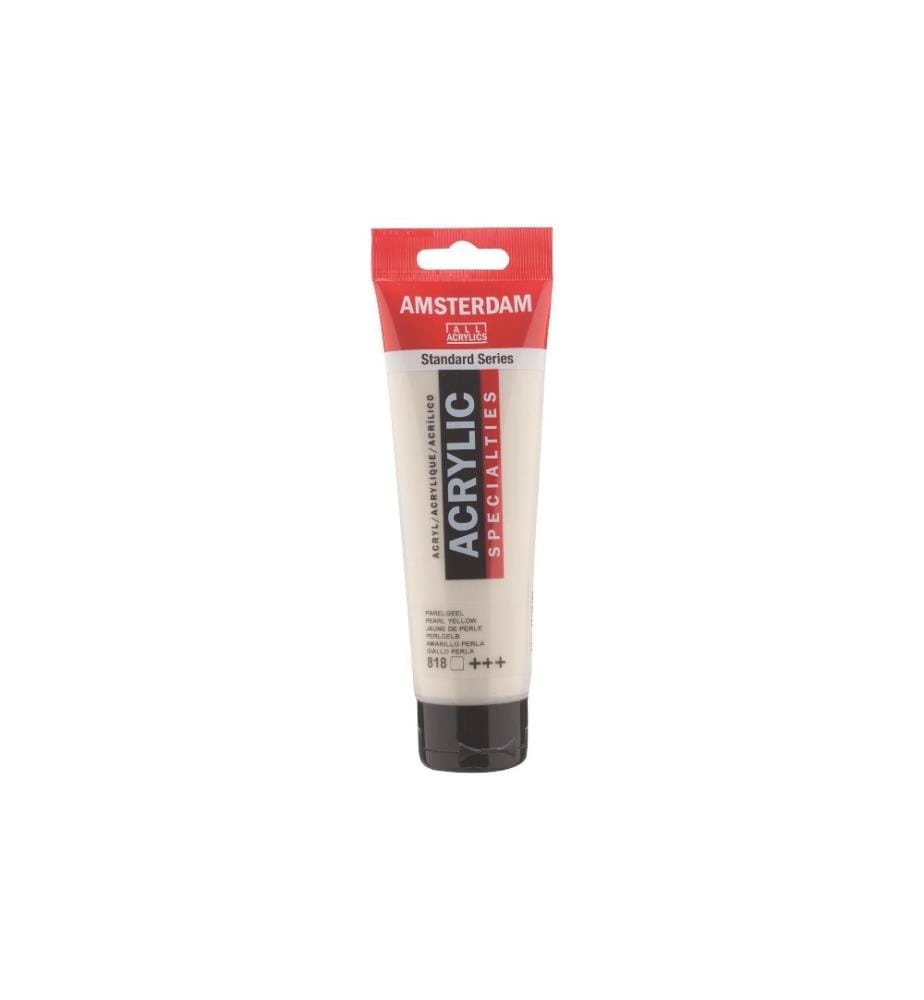 AMSTERDAM - Peinture acrylique Standard Series Jaune Perle Transparent, 120 ml