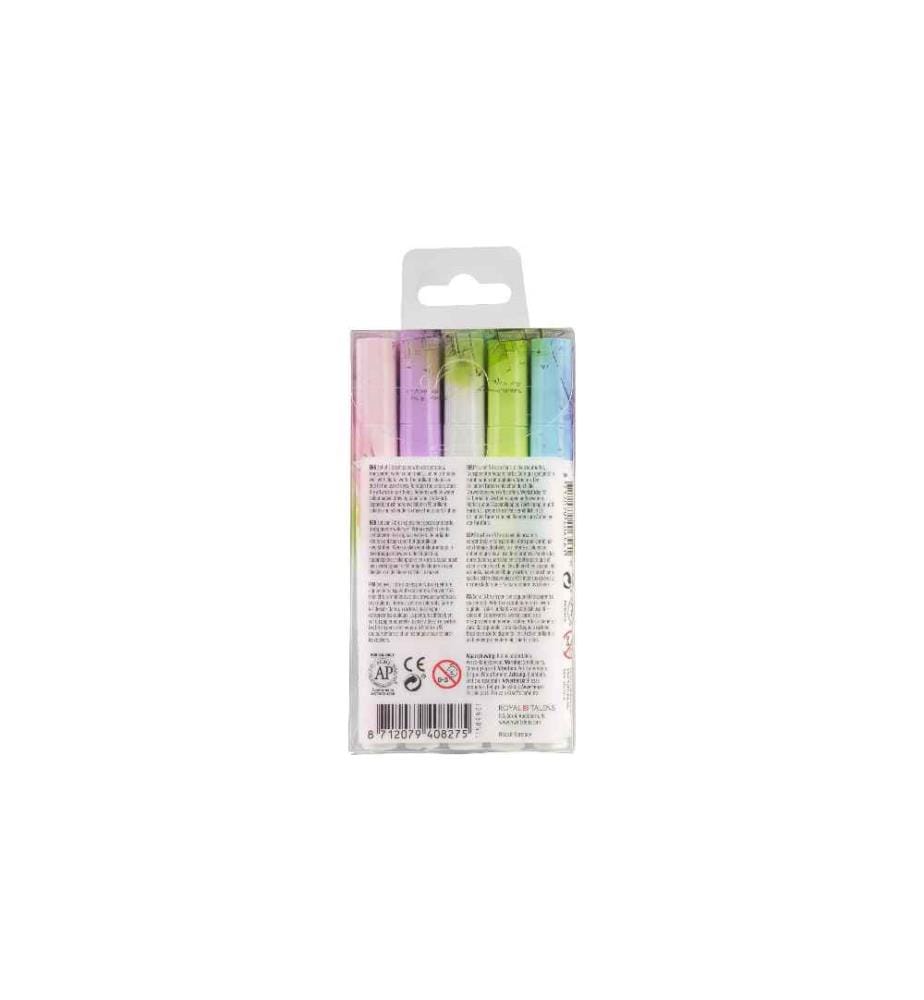 TALENS - Feutres de coloriage Ecoline  Lot de 5, pastel