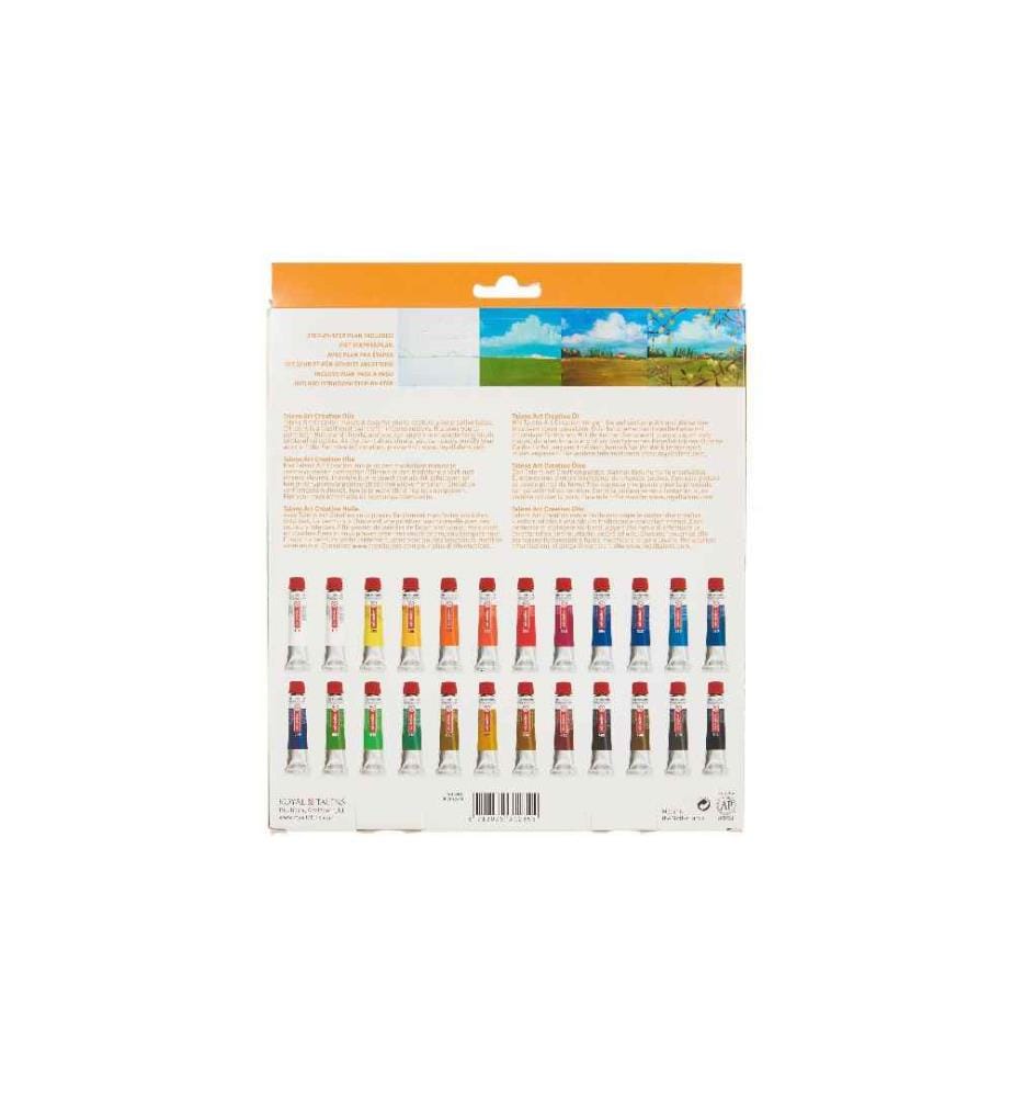 TALENS - Ölfarbe 24er Set, Mehrfarbig
