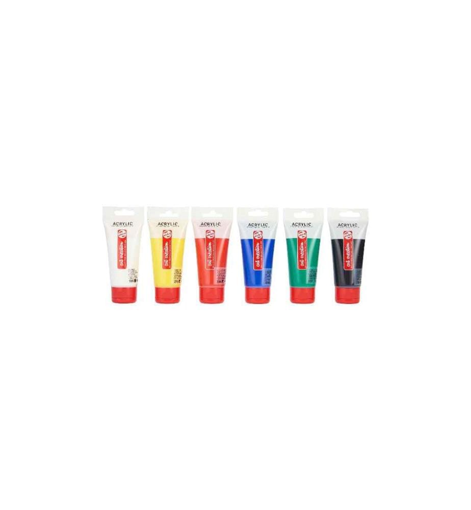 TALENS - Acrylfarbe 6er Set, Mehrfarbig