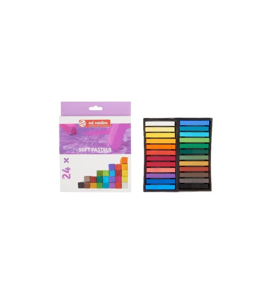 TALENS - Künstlerkreide Soft Pastels 24er Set, Mehrfarbig