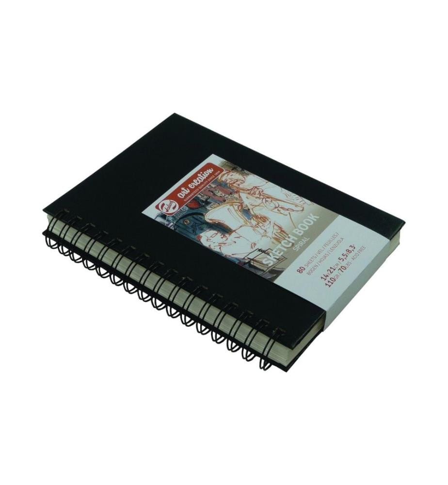 TALENS - Zeichenblock 14 x 21 cm Schwarz