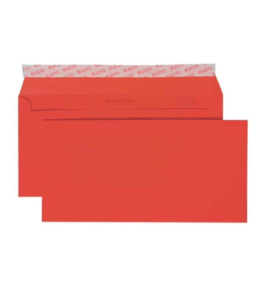 ELCO - Couvert Color C5/6, Keine Fenster, 25 Stück, Rot