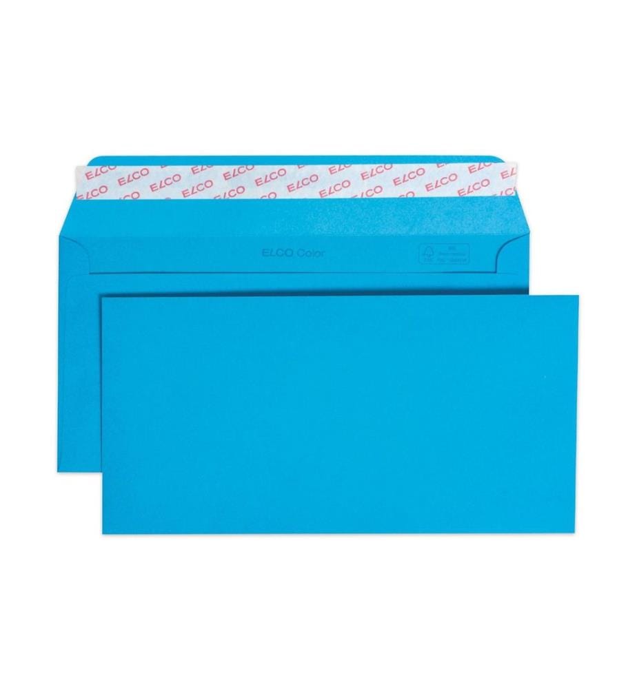 ELCO - Couvert Color C5/6, Keine Fenster, 25 Stück, Blau