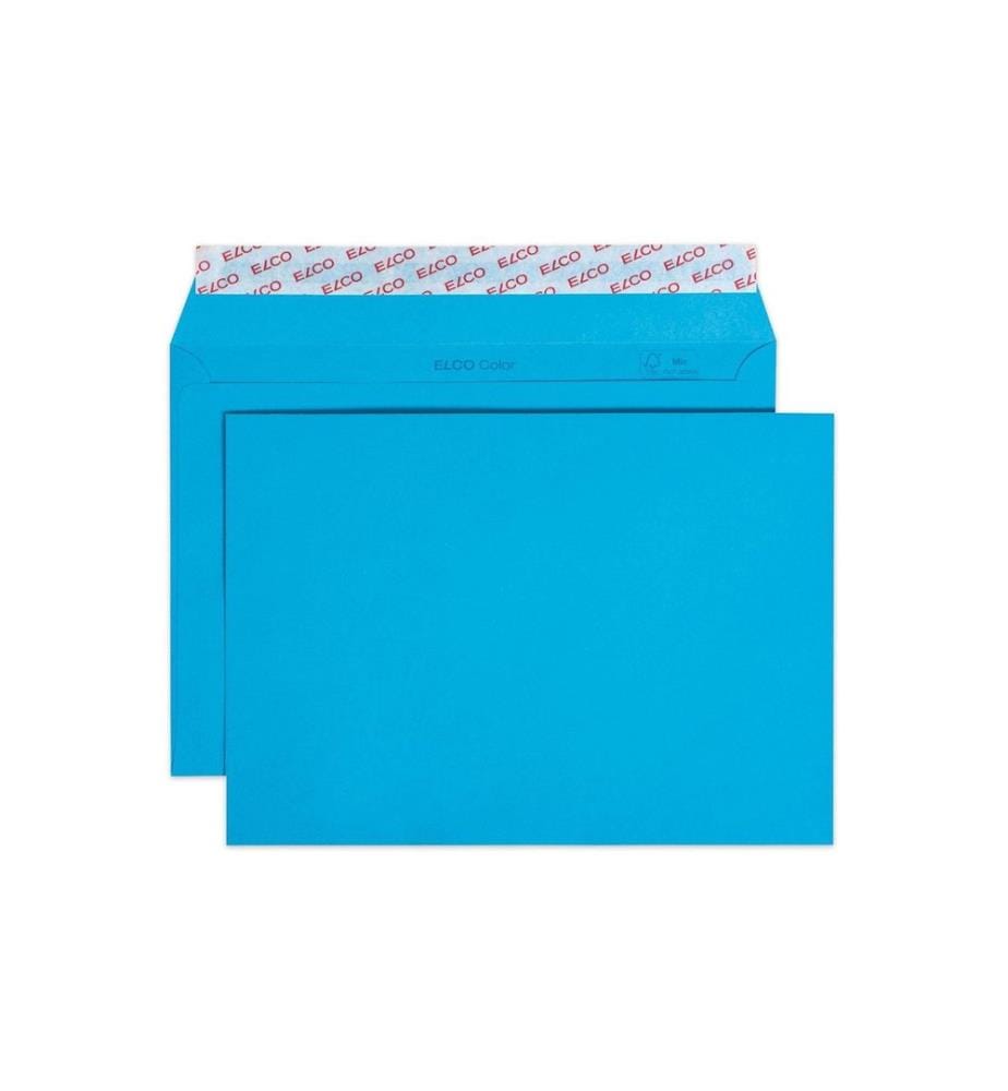 ELCO - Couvert Color C5, Keine Fenster, 25 Stück, Blau