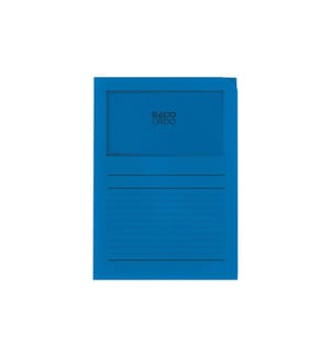 ELCO - Pochette transparente Ordo Classico Bleu royal, 100 pièces