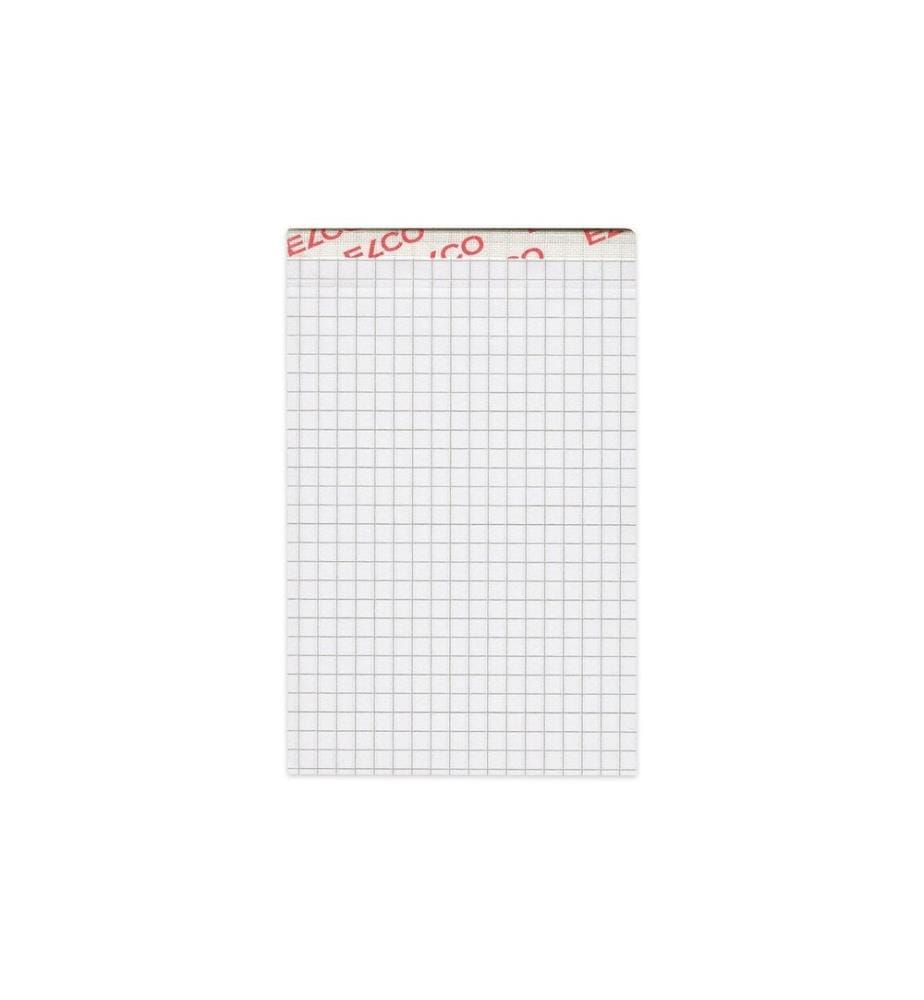 ELCO - Bloc-notes A7 70 g/m² , 4 mm quadrillé, 5 pièces