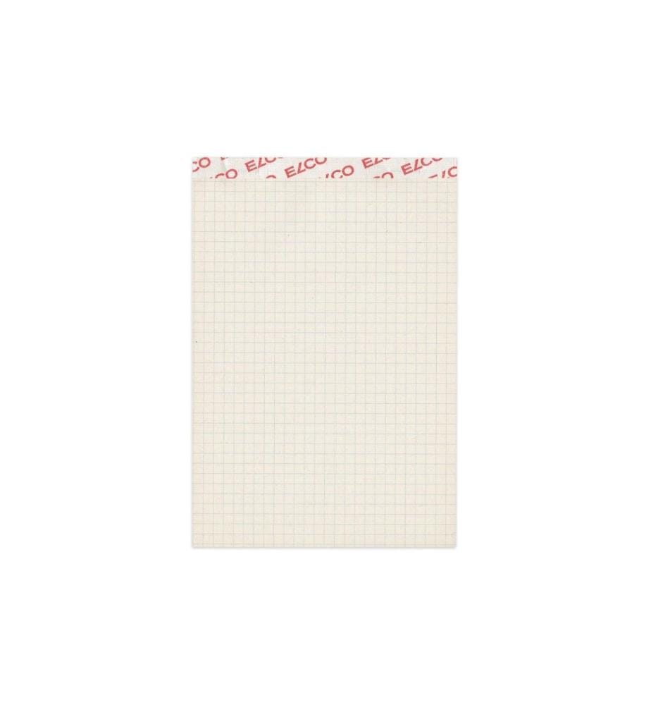 ELCO - Bloc-notes A6 Recycling Plaid 4 mm, 5 pièce