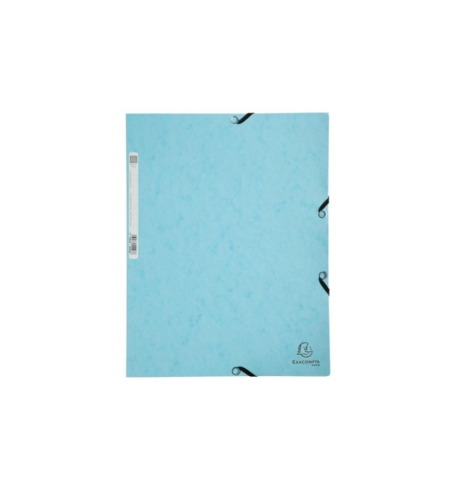 EXACOMPTA - Gummibandmappe Aquarel A4, Pastellblau