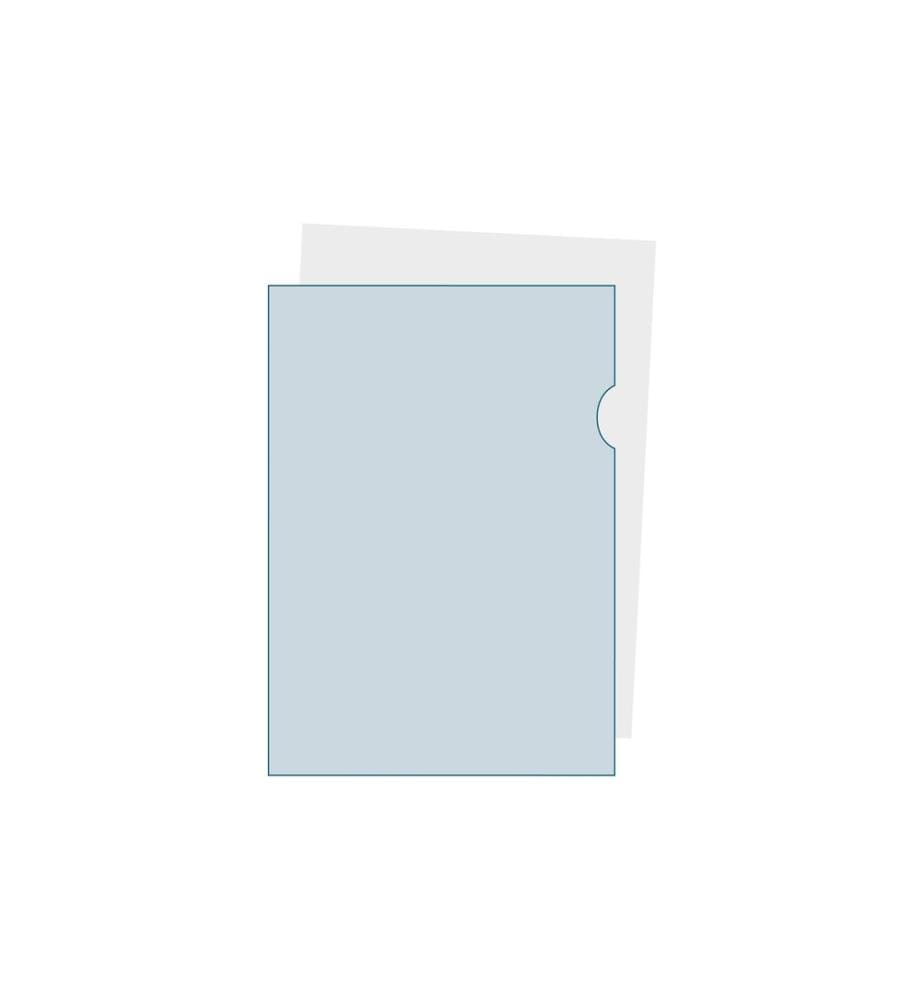 EXACOMPTA - Pochette transparente A4, 100 pièces, Transparent