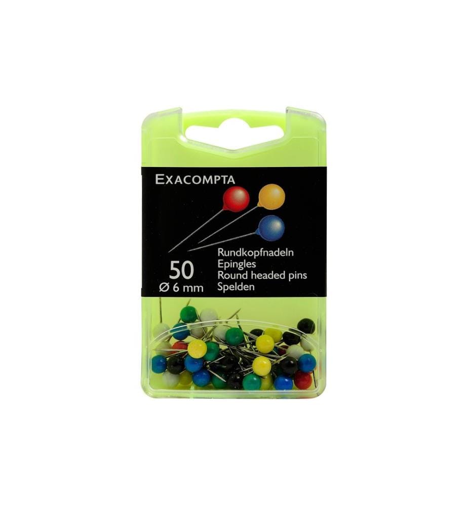EXACOMPTA - Punaise 50 pièces, assorties
