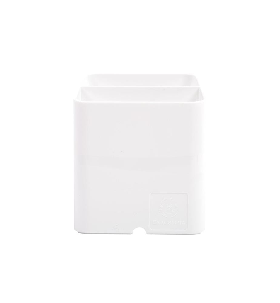 EXACOMPTA - Pot à crayons Pen-Cube Blanc