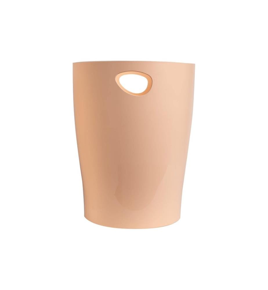 EXACOMPTA - Corbeille à papier ECOBIN Aquarel 15 l, Corail