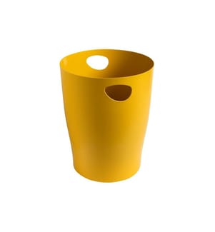 EXACOMPTA - Corbeille à papier Bee Blue Ecobin 15 l, Jaune/Safran