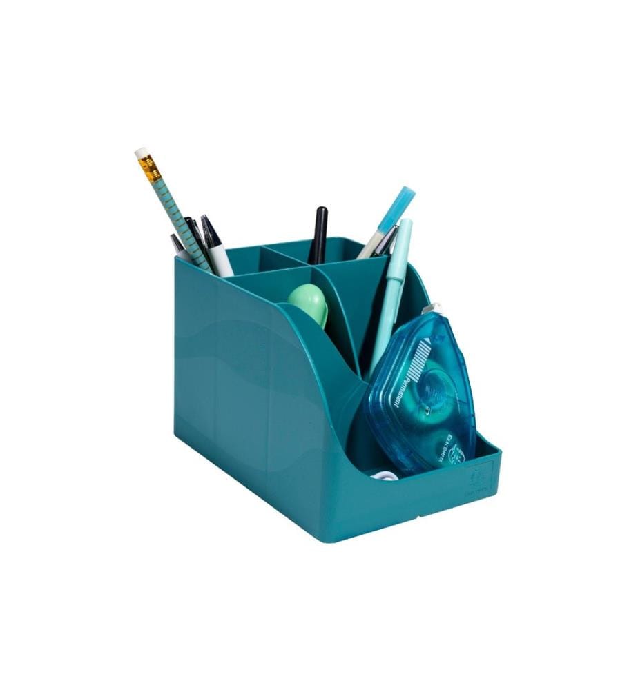 EXACOMPTA - Pot à crayons Pen-Wave Skandi Bleu Pacifique