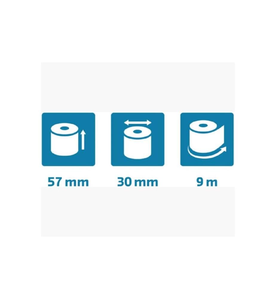 EXACOMPTA - Rouleau de papier thermique Safe Contact 57 mm, 20 pièces