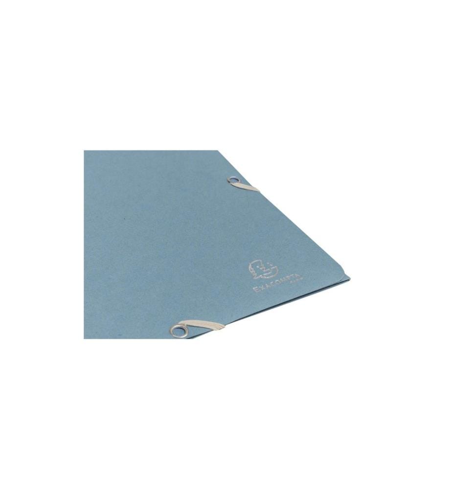 EXACOMPTA - Gummibandmappe A4 AutentiK, Blaugrau