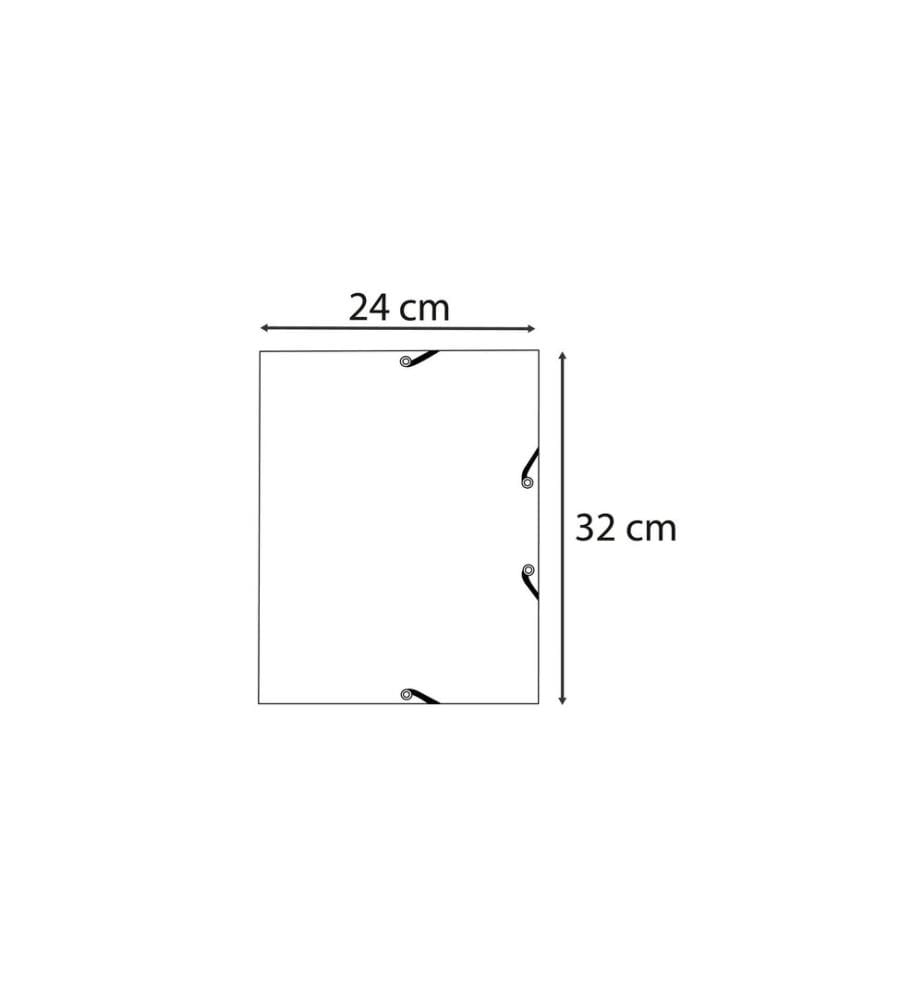 EXACOMPTA - Gummibandmappe A4 AutentiK, Blaugrau