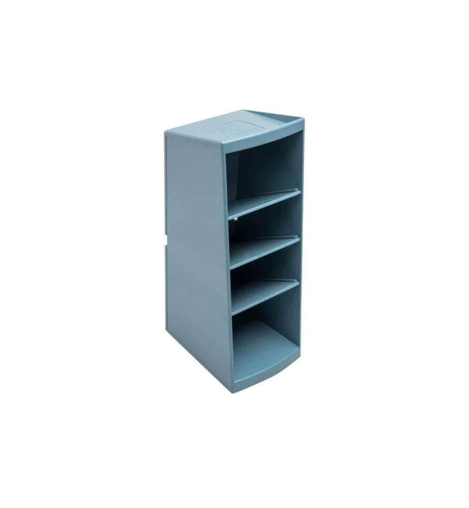 EXACOMPTA - Pot à crayons Multitower AutentiK, Bleu-gris