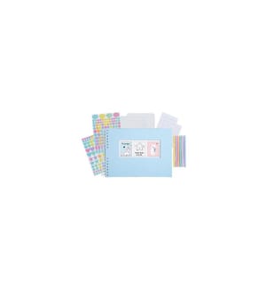 EXACOMPTA - Set Scrap-Addict, Bleu pastel
