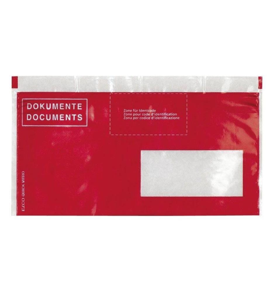 ELCO - Dokumententasche Quick Vitro C5/6 Fenster rechts, 250 Stück