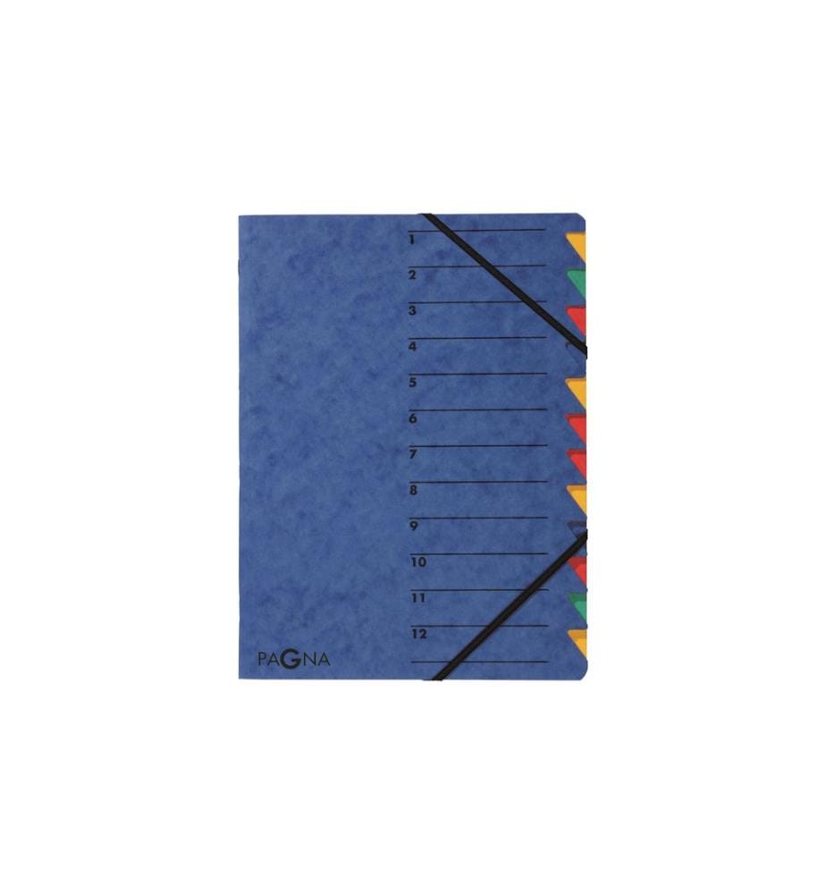 PAGNA - Classeur à compartiments Easy A4 Bleu
