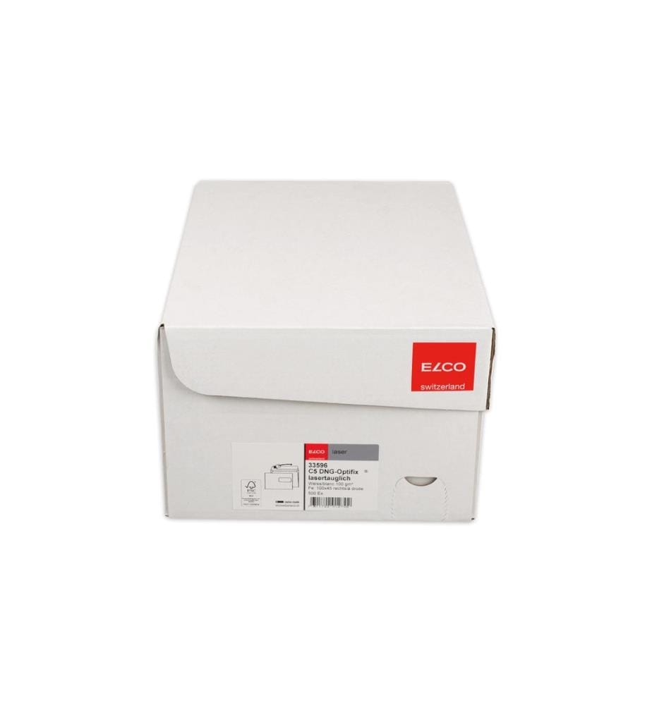 ELCO - Couvert Laser C5 mit Fenster rechts, 500 Stück