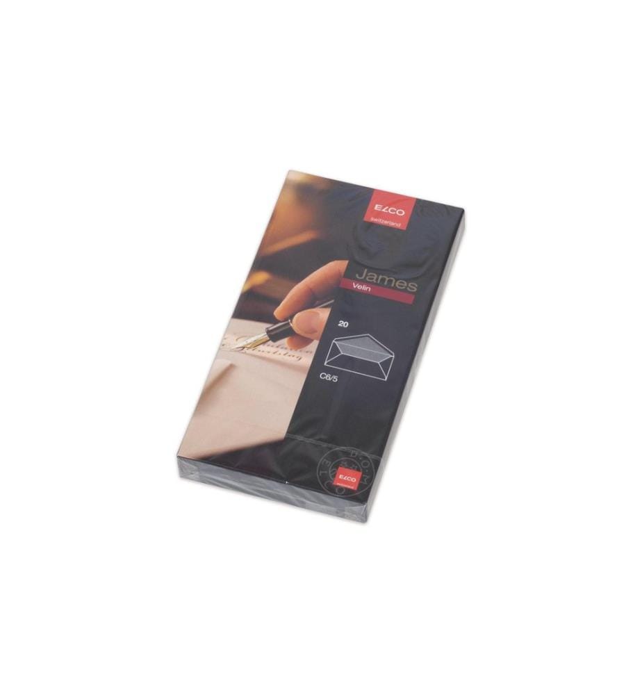 ELCO - Enveloppe James Velin C6/5 sans fenêtre, 20 pièces