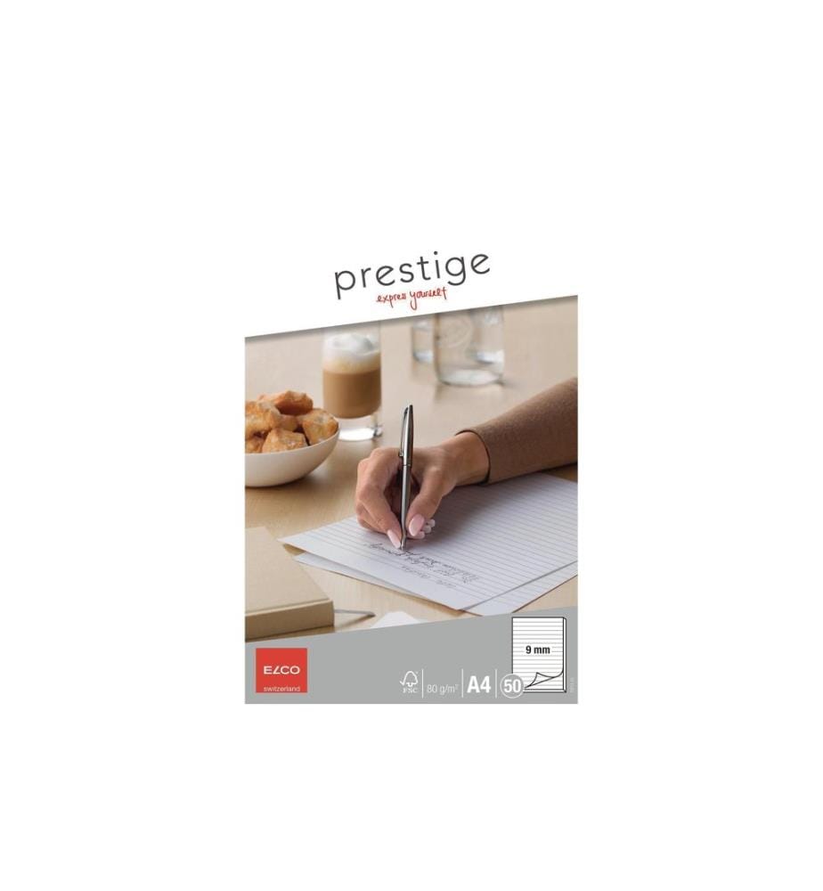 ELCO - Bloc-notes Prestige A4 Ligné, 50 feuilles