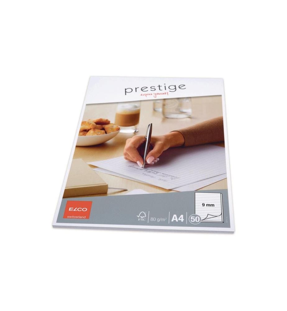 ELCO - Bloc-notes Prestige A4 Ligné, 50 feuilles