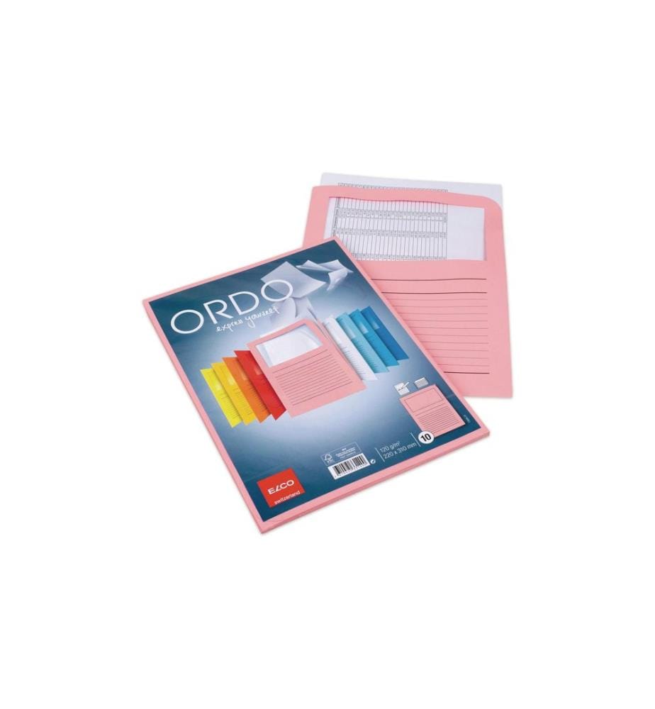 ELCO - Sichthülle Ordo Classico A4 Rosa, 10 Stück