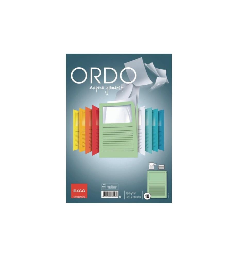 ELCO - Pochette transparente Ordo Classico A4 Herbe verte, 10 pièces