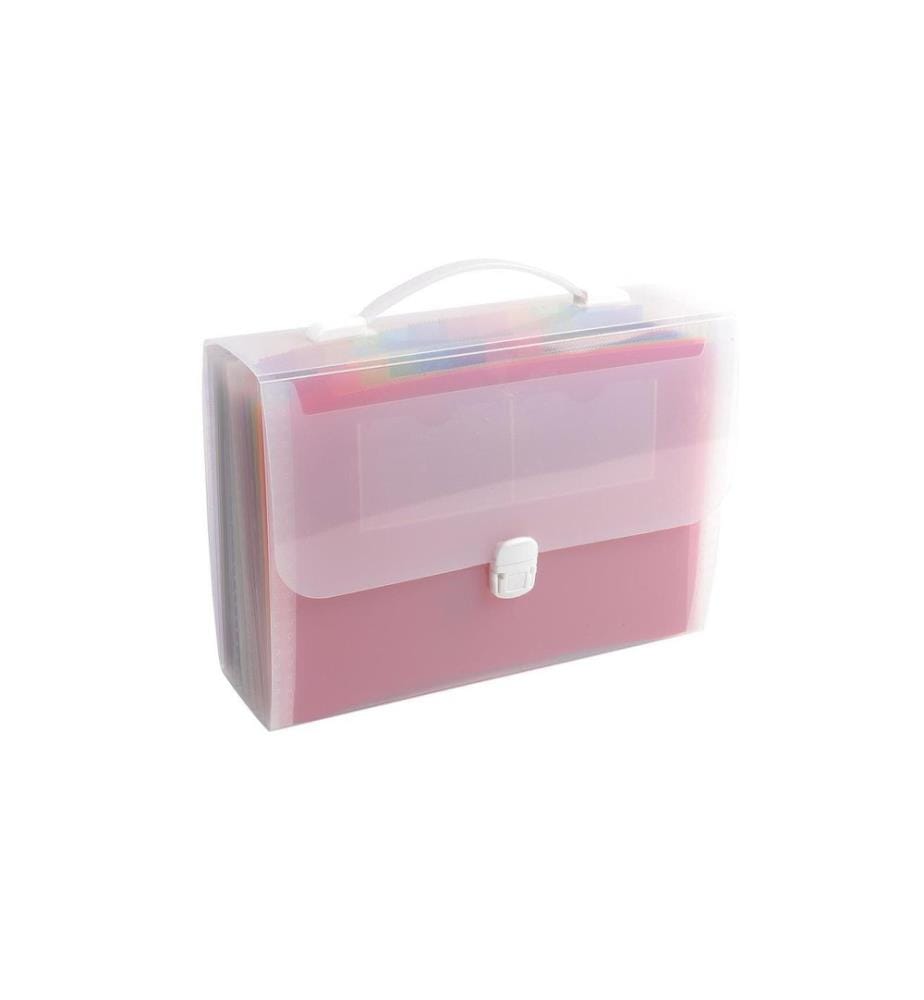 EXACOMPTA - Classeur à soufflet Crystal 33 x 29 cm, transparent