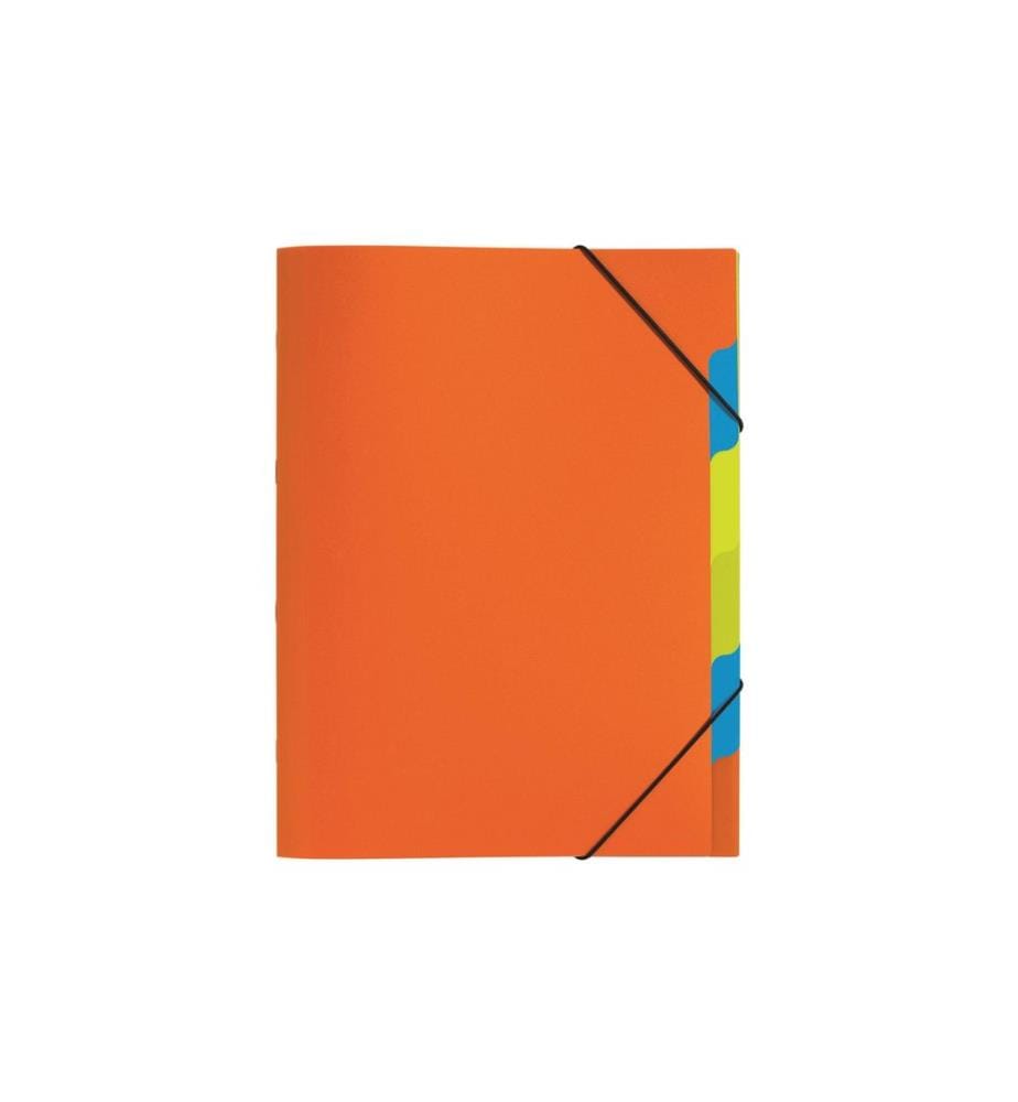 PAGNA - Classeur à compartiments A4 Funky School Orange