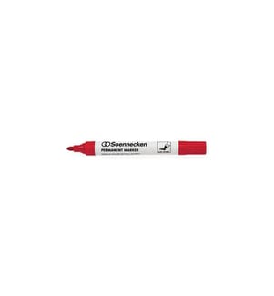Soennecken - Marqueur indélébile Rouge, 10 pièces