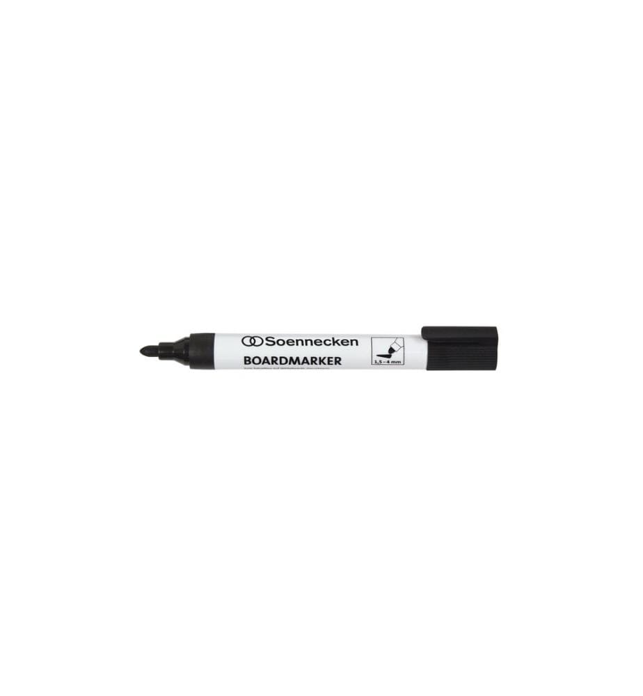 Soennecken - Marqueur pour tableau blanc 4 pièces, Bleu/Noir/Rouge/Vert