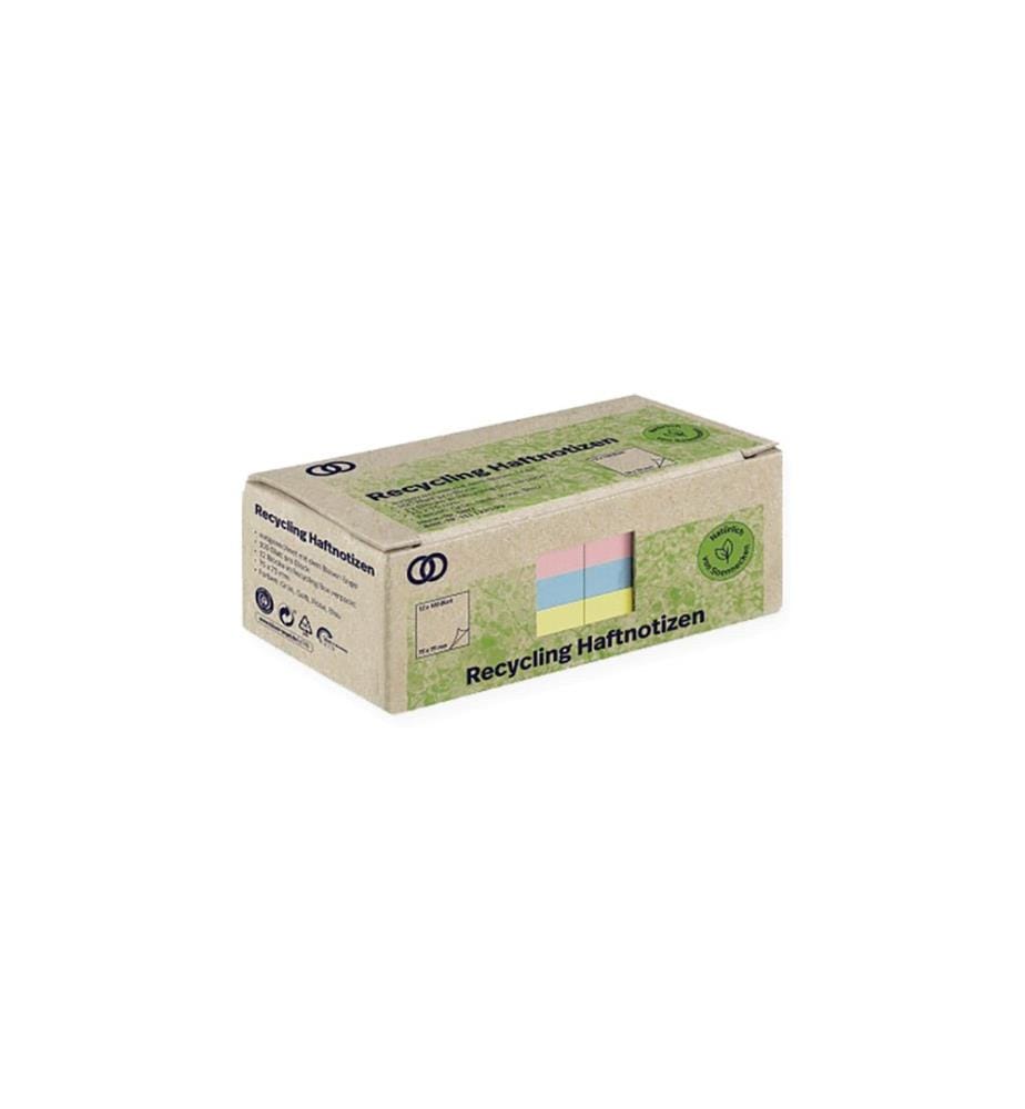 Soennecken - Fiche de bloc-notes oeco Recycling, 7.5 x 7.5 cm, 12 pièces